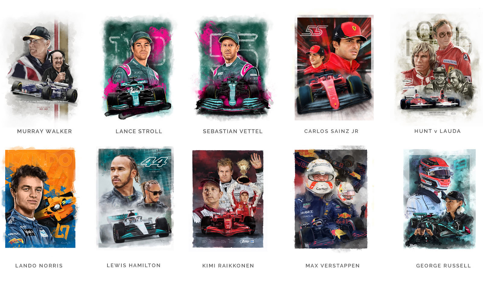 F1 Driver Prints