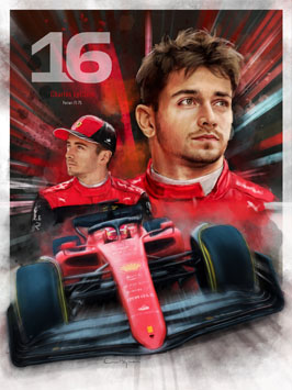 Charles Leclerc art print