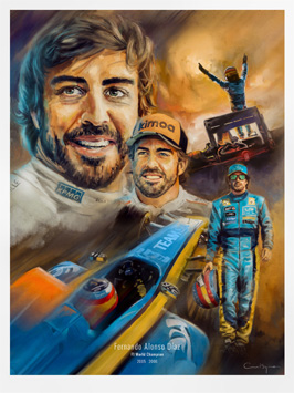 Fernando Alonso art print
