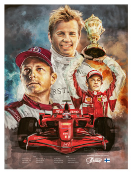 Kimi Raikkonen art print