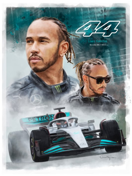 Lewis Hamilton art print