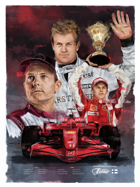 Kimi Raikkonen F1 Driver.