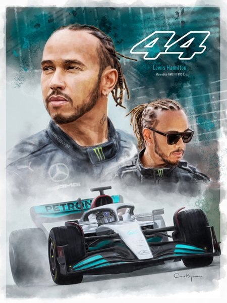 Lewis Hamilton Mercedes F1 driver.