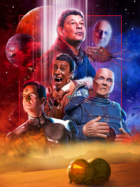 Red Dwarf - Promised Land inspired poster.