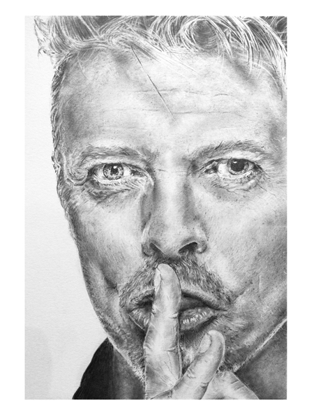 David Bowie portrait drawing