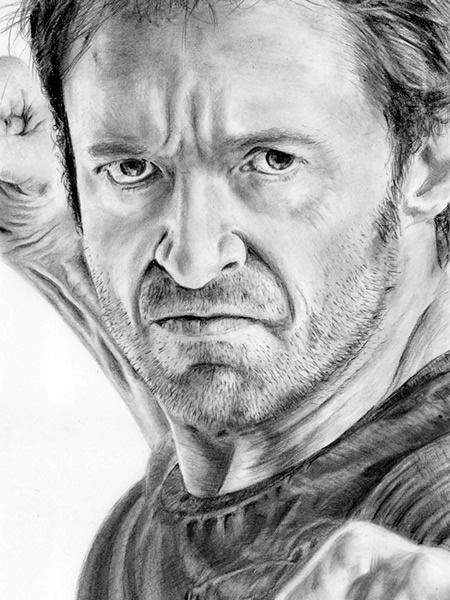 Hugh Jackman / Wolverine drawing